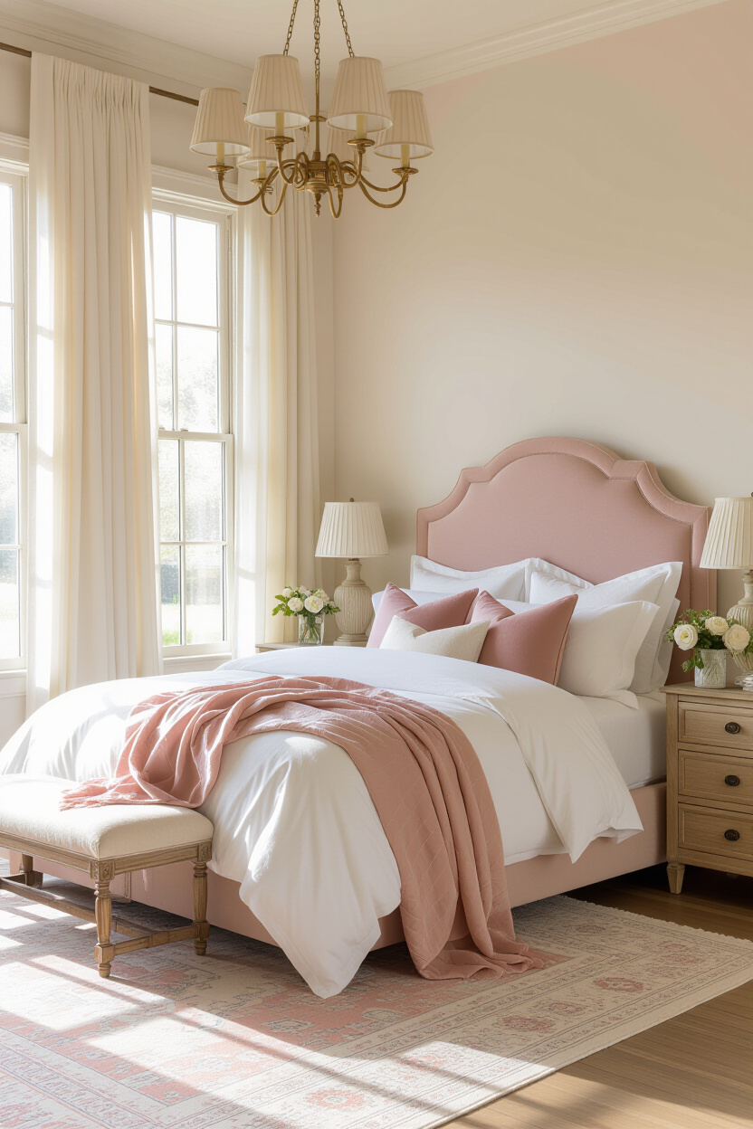 modern luxury bedroom, elegant bedroom, elegant homes, modern airy bedroom, full bedroom furniture