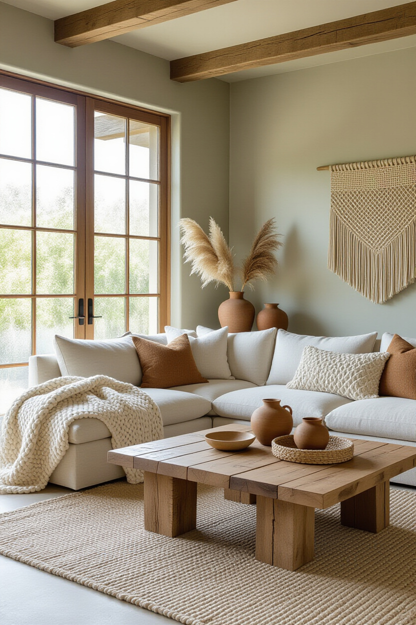 earthy home decor, earthy tones living room, earthy lounge room ideas, shabby chic living room, earthy decor