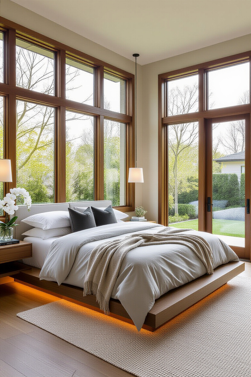 modern luxury bedroom, bedroom interior design luxury, modern contemporary bedroom luxury master suite layout, luxury ceiling design bedroom 2024, dream bedroom luxury master suite romantic