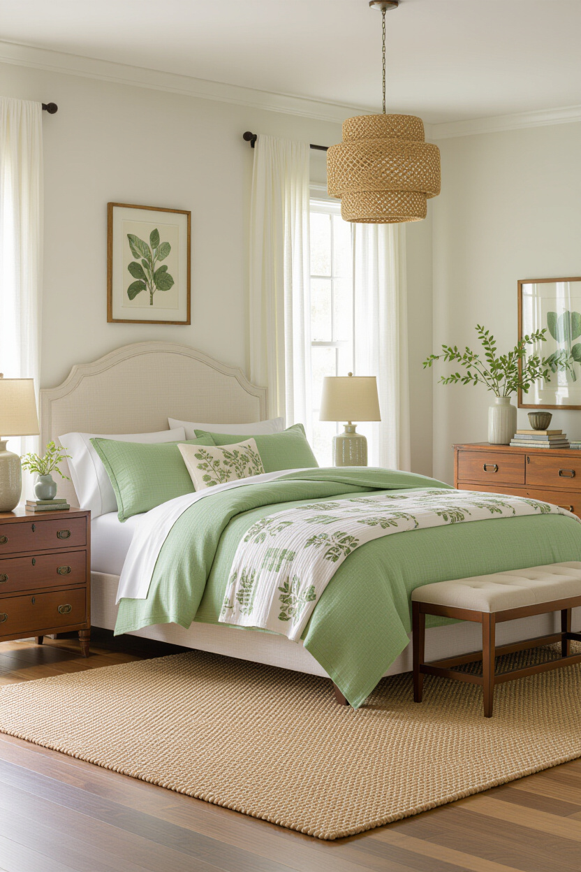 bedroom design styles, master bedrooms decor, eclectic interior design vintage bedroom, romantic earthy bedroom, preppy bedroom design
