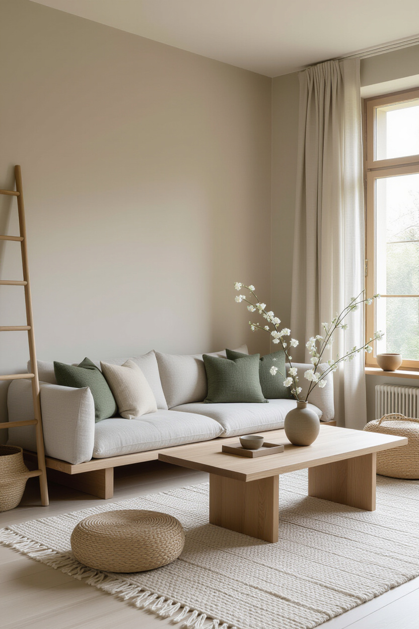 japandi design, japandi living room, japandi apartment living room, japandi sofa living room, japandi interiors small house