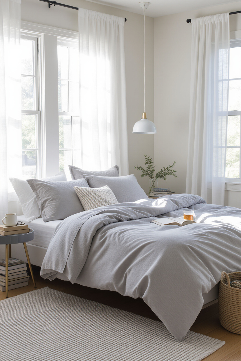 redecorate bedroom, comfy bedroom, dreamy room, room makeover bedroom, cute brown bed set