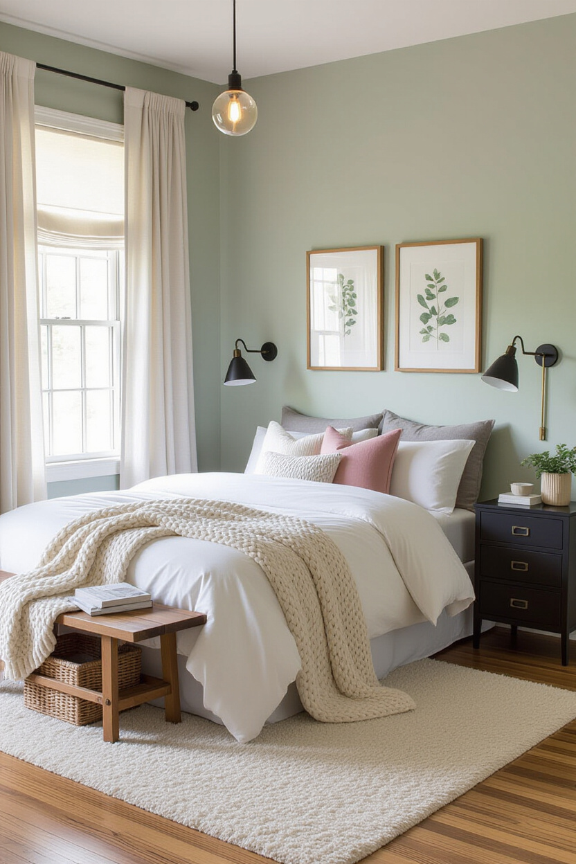 cozy bedroom, comfy bedroom, light and cozy bedroom, bedroom for couples cozy, cozy bedroom with balcony