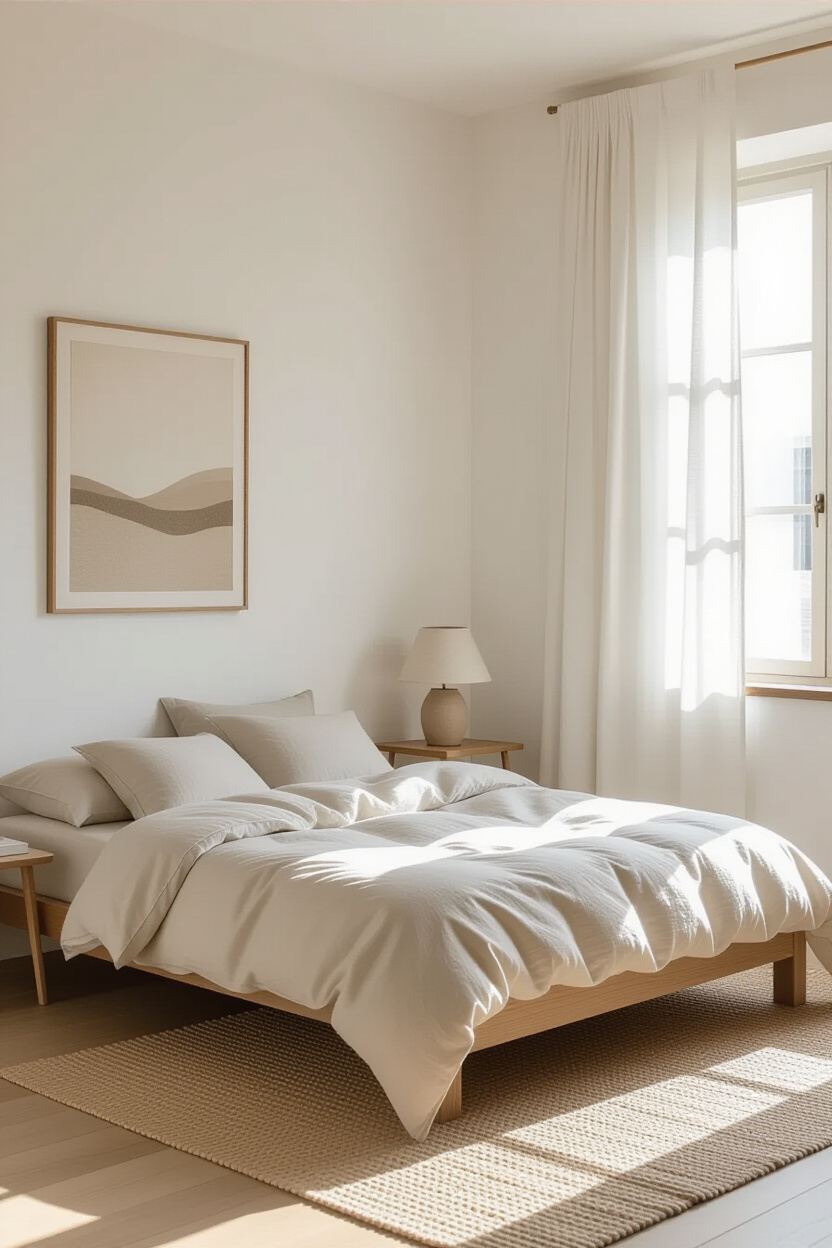 minimalist bedroom design, room redesign, minimalist bedroom style, minimalist bathroom, warm minimalist bedroom