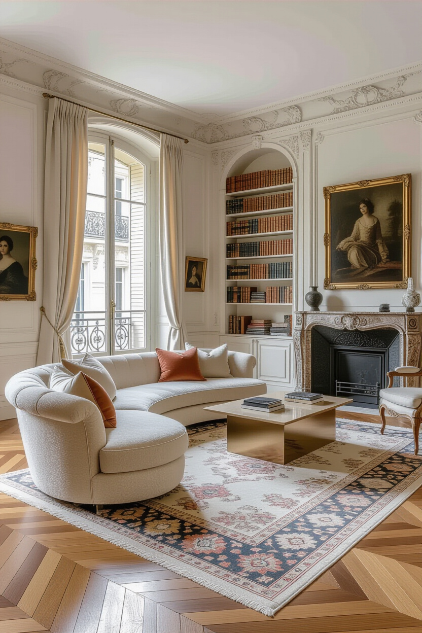 neutral living room, elegant living room decor, pretty living room aesthetic, champagne living room, chic living room