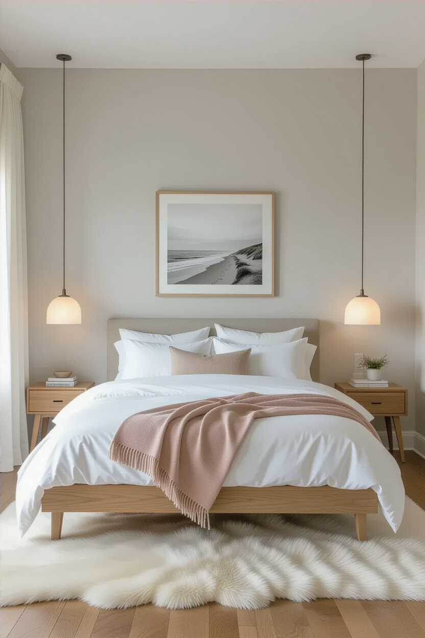minimalist bedroom, minimalist bedroom decor, minimalist bed decor, minimalist bed, warm minimalist bedroom