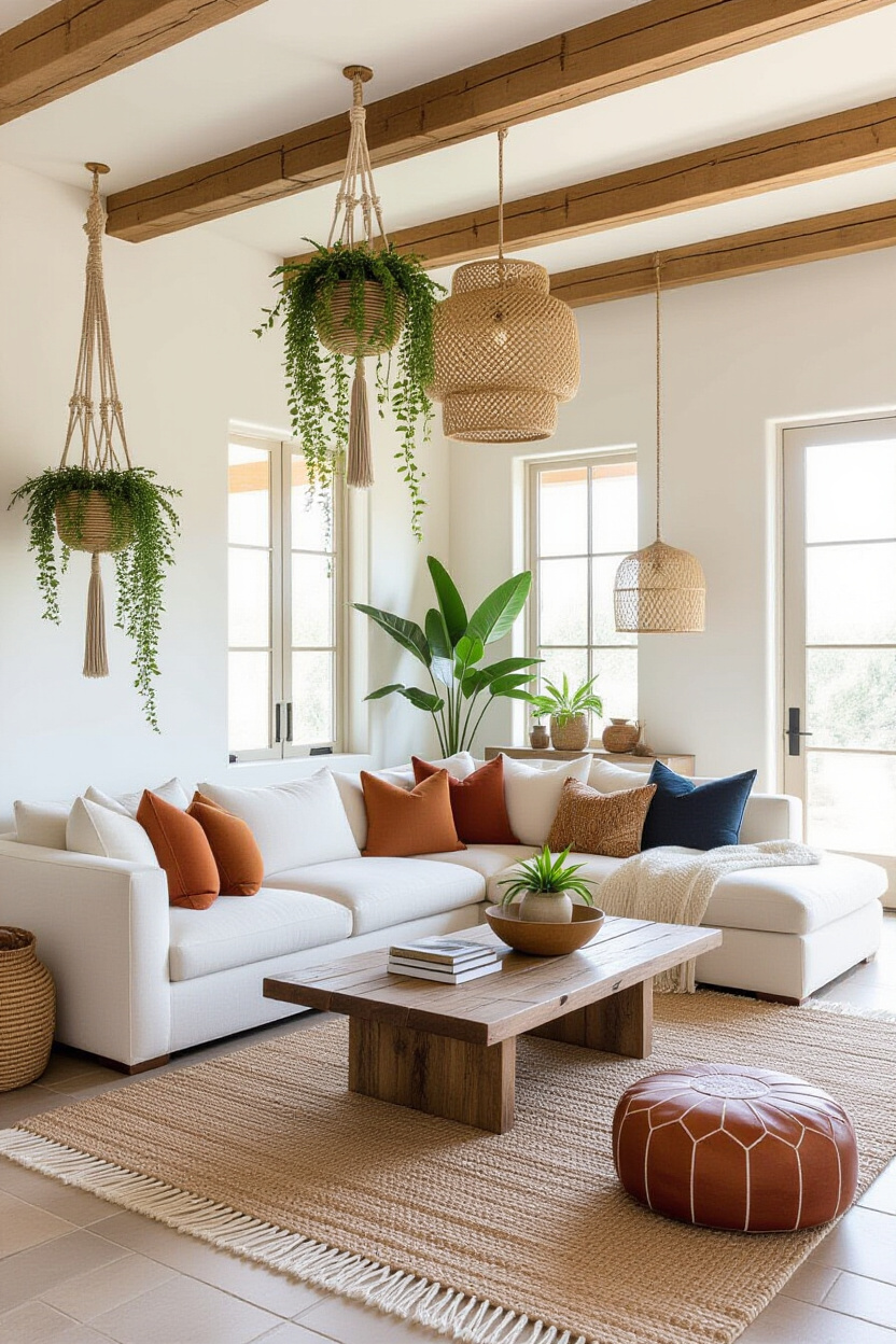 vintage earthy living room, earthy tones living room, earthy living room ideas earth tones, earthy red living room, boho living room decor