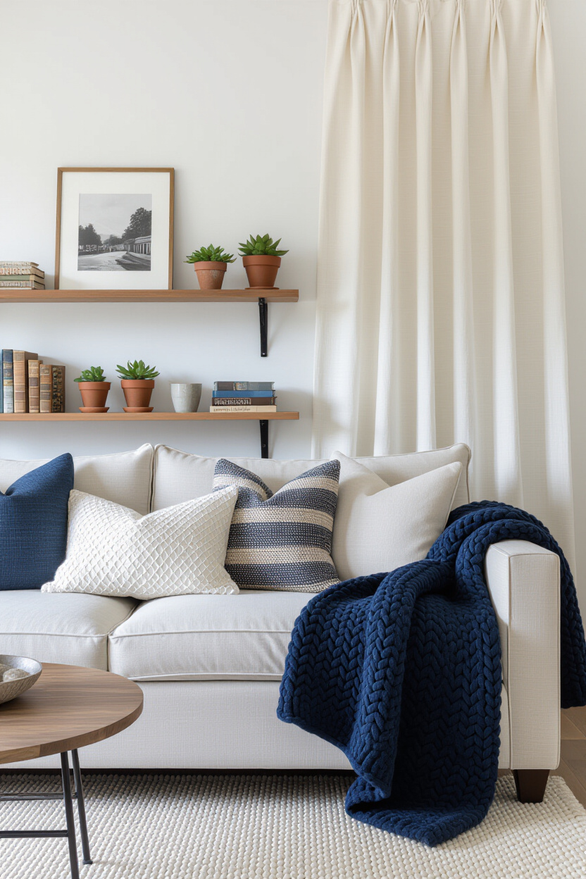 small living room decor, cozy living rooms, cozy living room design, traditional living room with sectional, small space living room