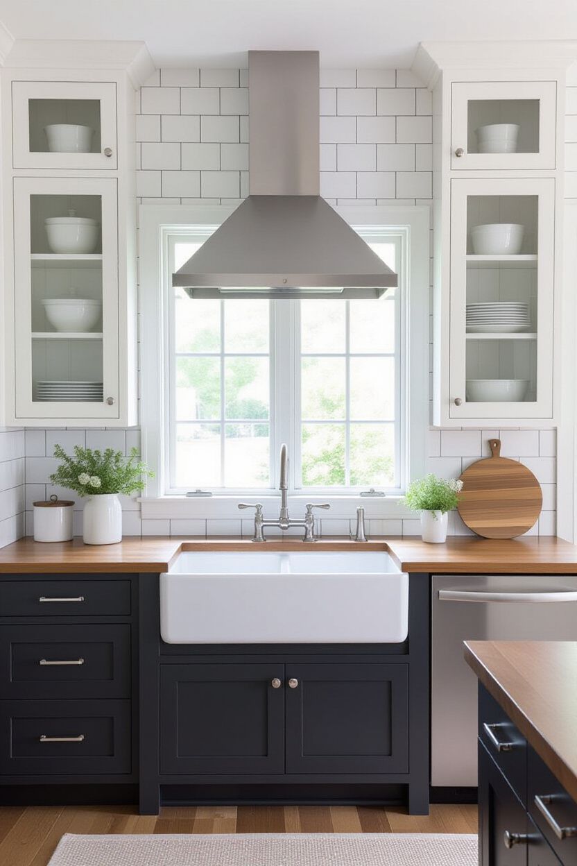 two tone kitchen, kitchen dual tone cabinets 36, two toned galley kitchen cabinets, dual color kitchen cabinets, white kitchen two tone cabinets