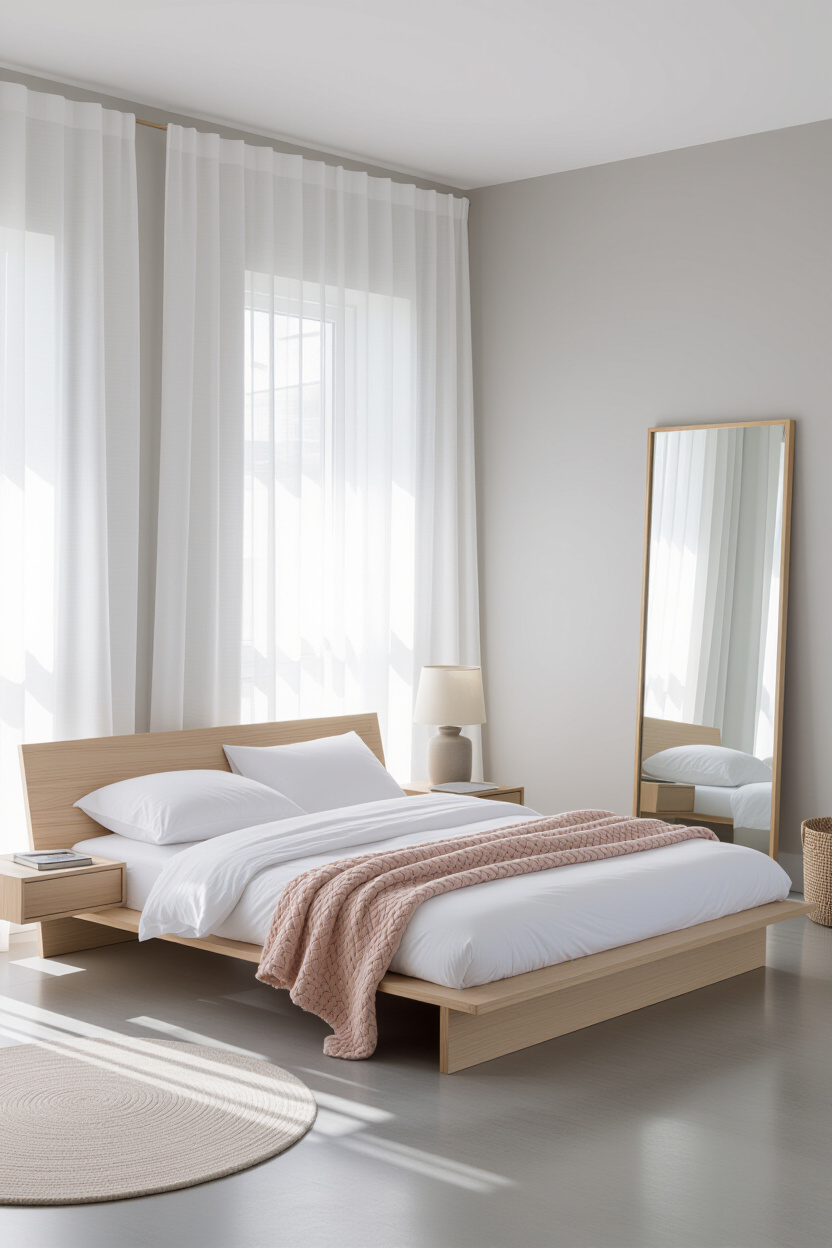 minimalist bedroom decor, aesthetic bedroom, master bedrooms decor, modern minimalist bedroom furniture, minimalist bedroom white and wood