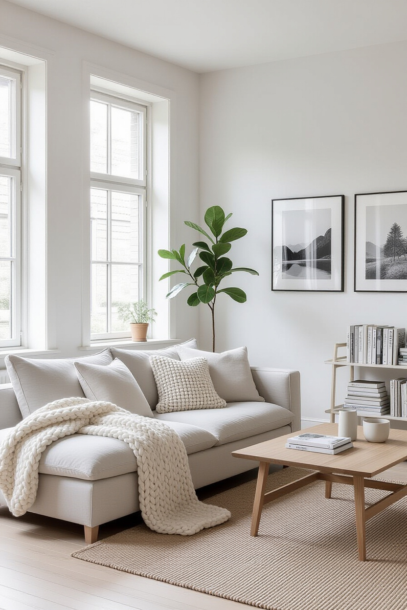 small living room decor, cozy living rooms, minimalist living room design, cream living rooms, living room style