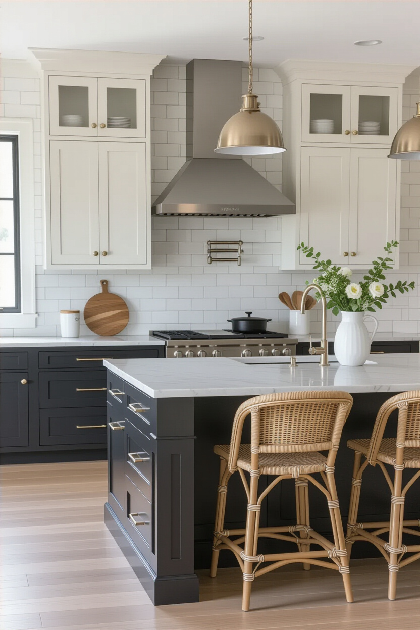 kitchen cabinets color combination, two tone kitchen cabinets, kitchen cabinet black and wood, lower blue kitchen cabinets, two tone kitchen cabinets ideas