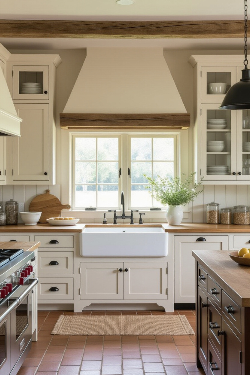 dark kitchen cabinets, diy kitchen cabinets, painted wood kitchen cabinets, green farmhouse kitchen cabinets, natural wood kitchen cabinets