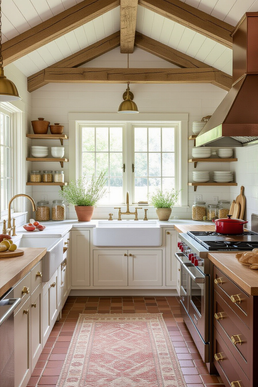 timeless kitchen, classic kitchen, timeless neutral kitchen, island with stove, english kitchen