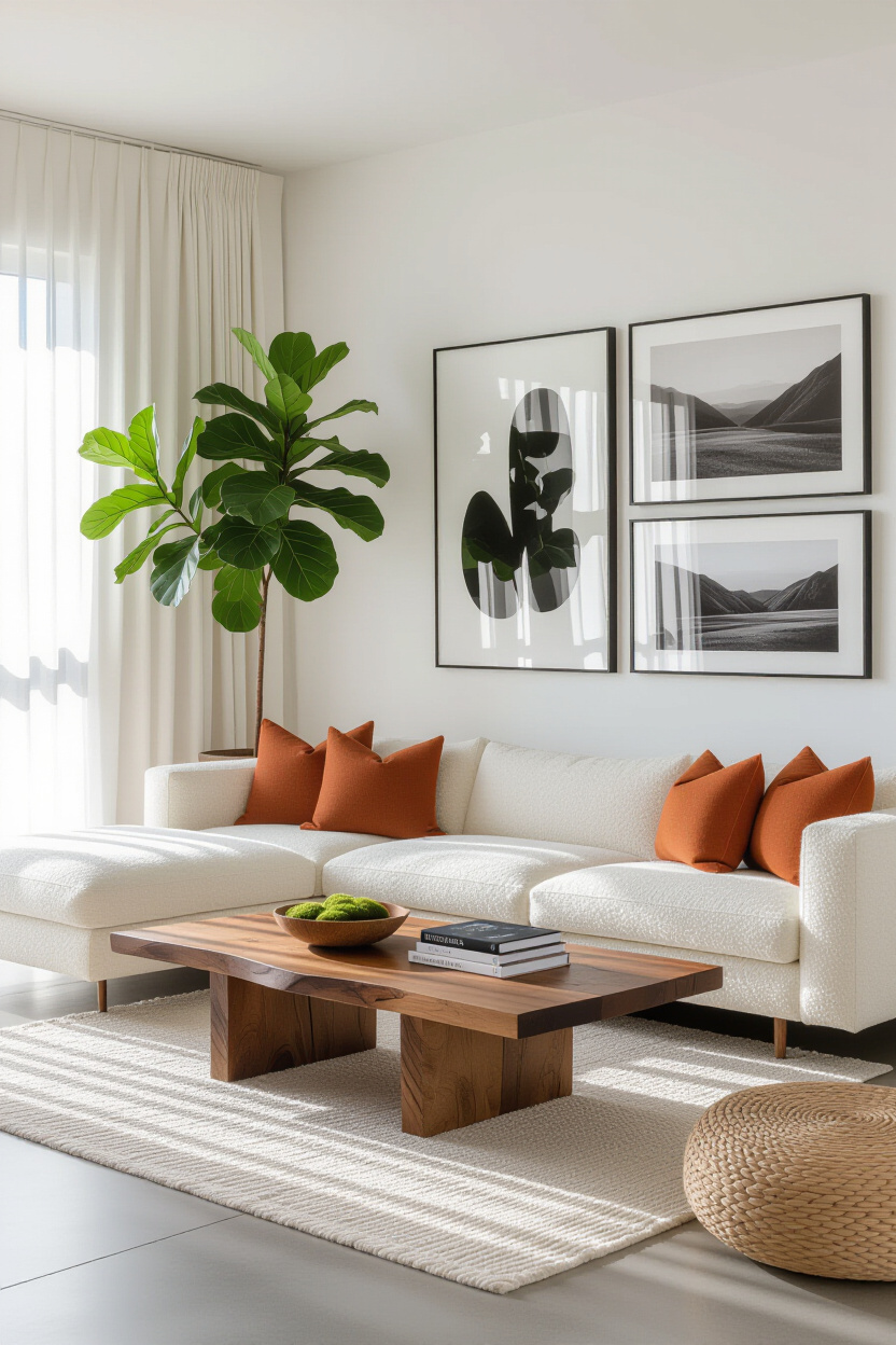 modern contemporary living room, design living room, organic modern living room black couch, minimal contemporary living room, modern home living room