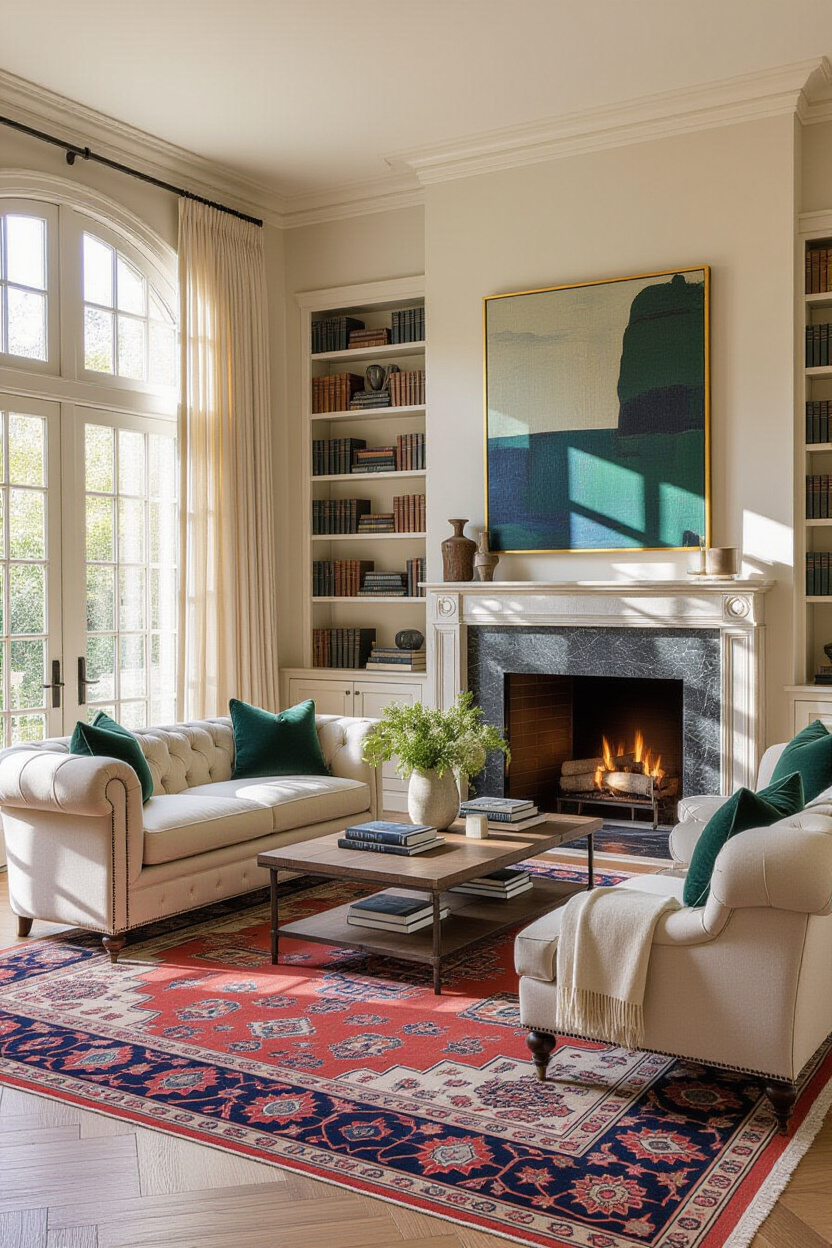 modern classic living room, living room inspiration, neo classic living room luxury, neoclassical furniture living rooms, organic modern living room