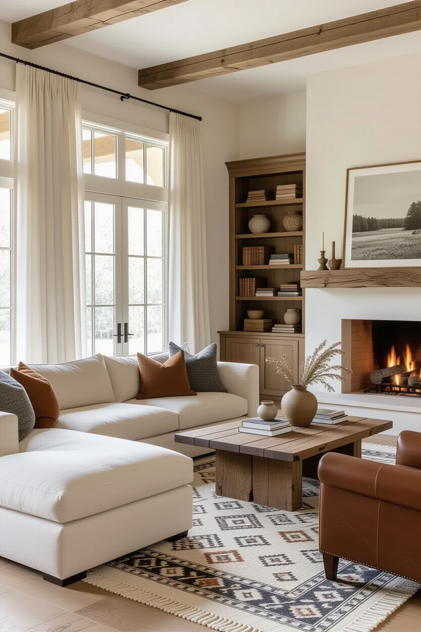 neutral living room, elegant living room decor, modern luxe living room, classic living room, modern classic living room