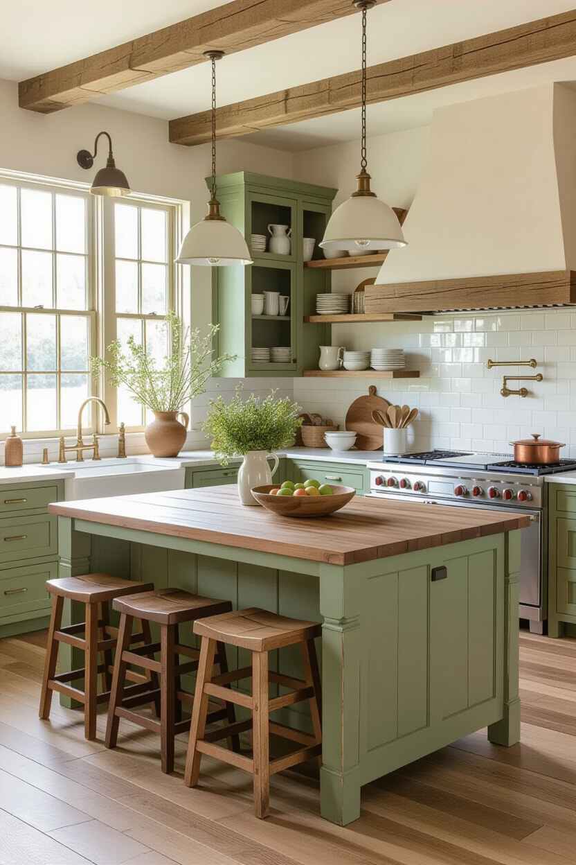 classic kitchen, green kitchen, kabinet dapur, contemporary dark kitchen, neutral timeless kitchen