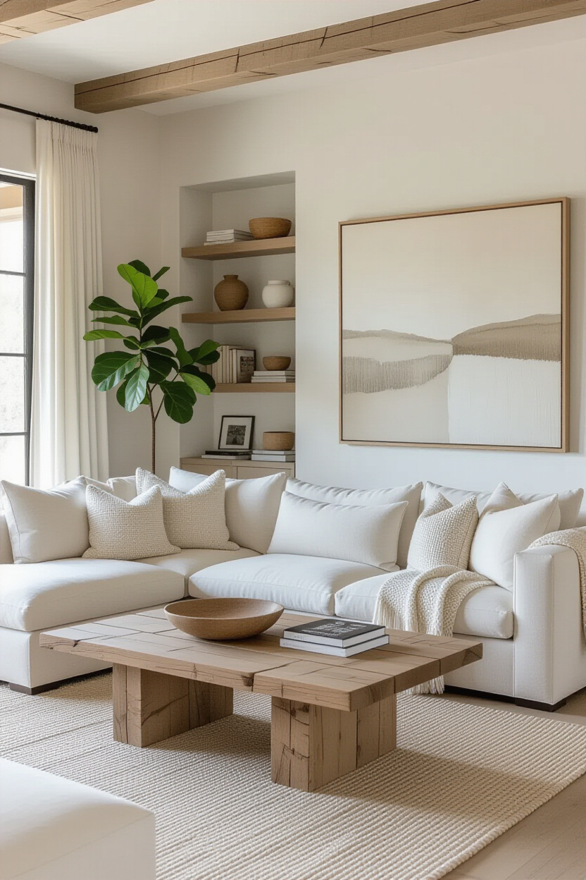 decor home living room, neutral living room, industrial natural living room, neutral decor living room, dark scandinavian living room