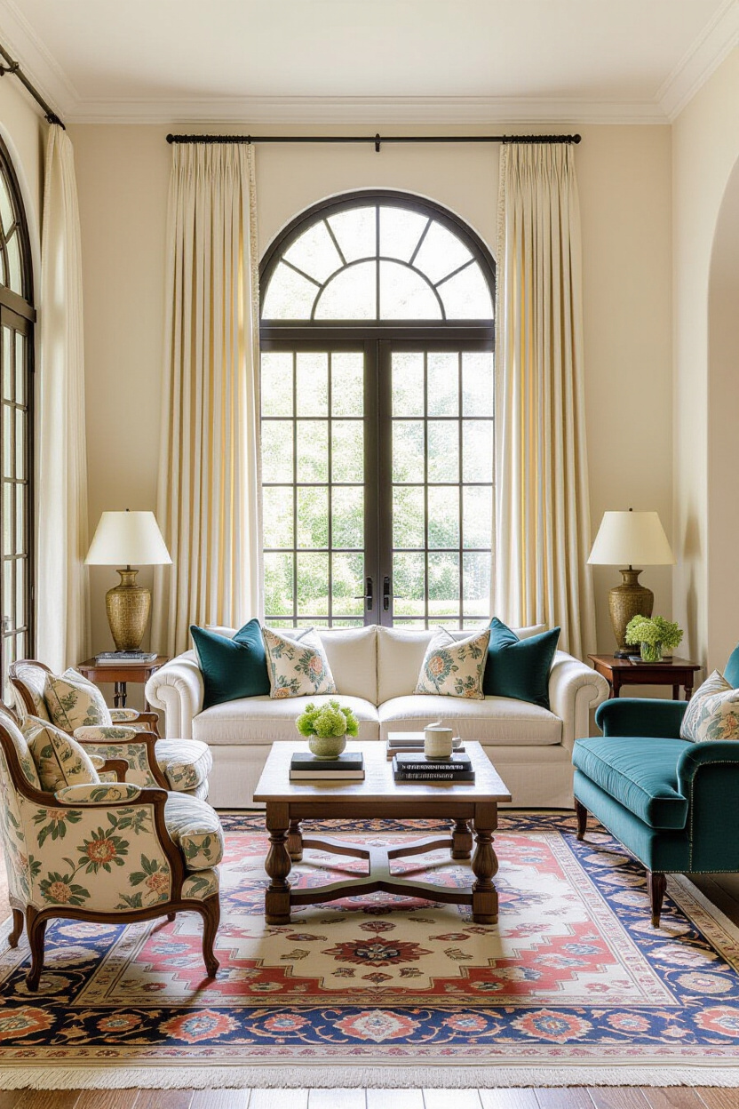 luxury living room design, elegant living room decor, living room decor modern, modern luxury living room, ornate gold mirror living room