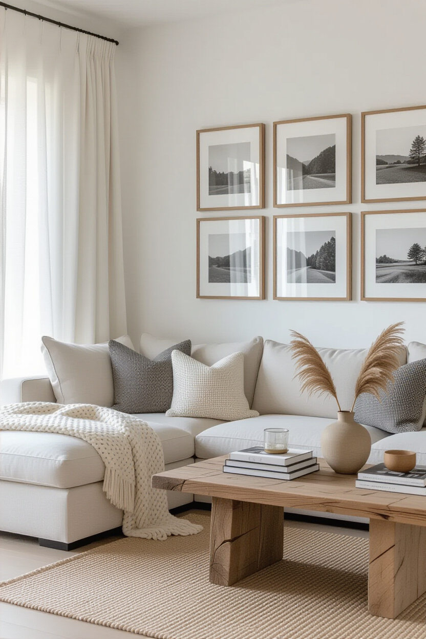 decor home living room, beige living rooms, beige farmhouse living room, neutral new build living room, small living room
