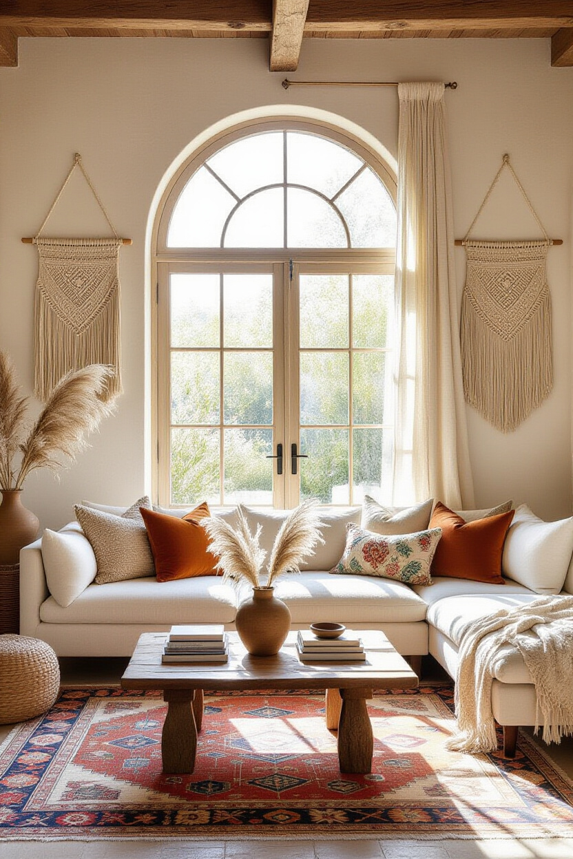 apartment decor inspiration, bohemian living room, living room decor cozy, family living room inspiration, green eclectic living room