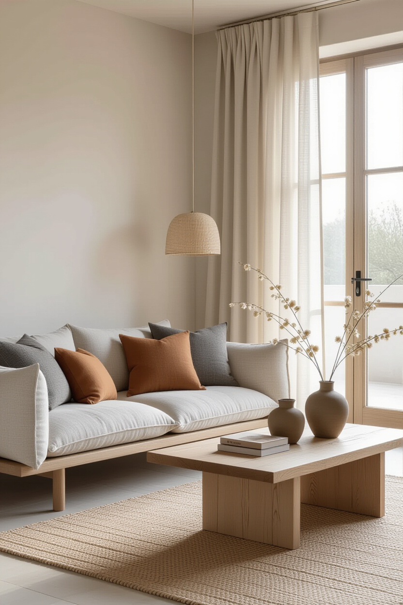 japandi interior design, japandi living room design, living room designs japandi, living room decor japandi, japandi small living room