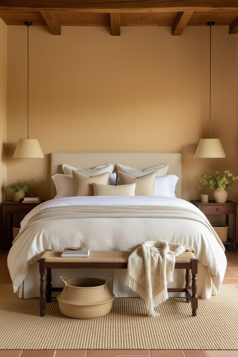 modern luxury bedroom, classy bedroom, lovely bedroom, beige bedroom, large vintage bedroom