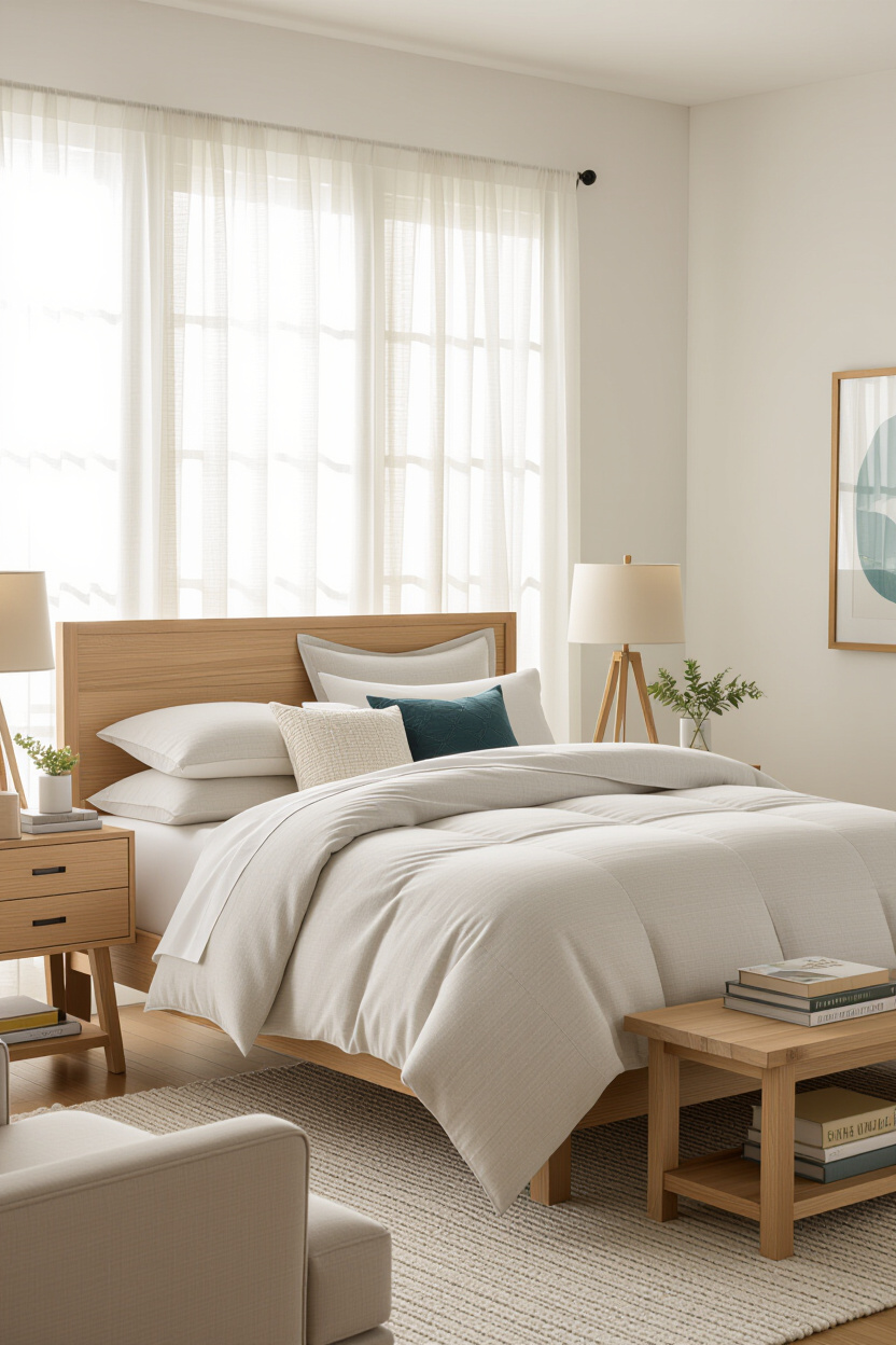 dream room inspiration, redecorate bedroom, bedroom decor cozy, large cozy bedroom, cozy neutral guest bedroom