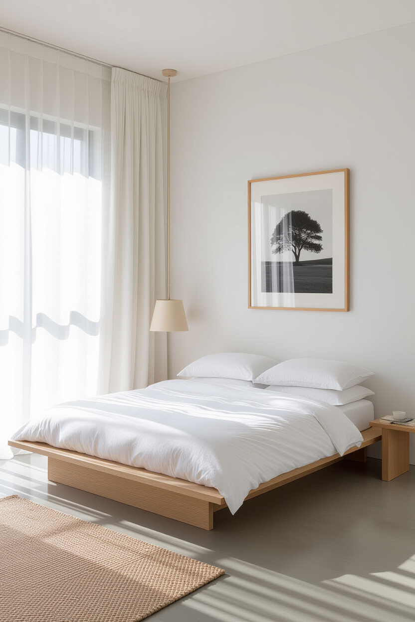 minimalist bedroom, minimalist bedroom design, modern minimalist bedroom furniture, minimalist bedroom white and wood, minimalist cosy bedroom