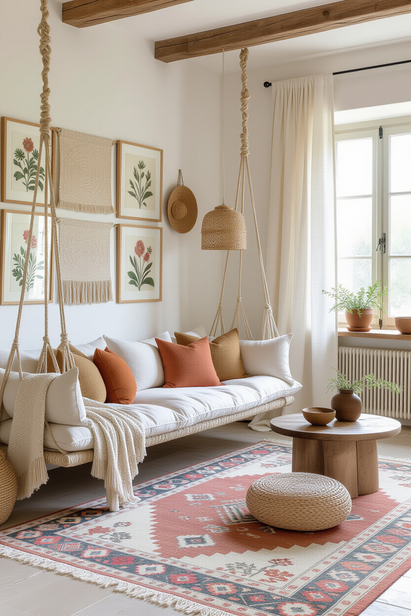 dream apartment decor, apartment living room design, cozy forest living room, zen living room, aesthetic small living room ideas