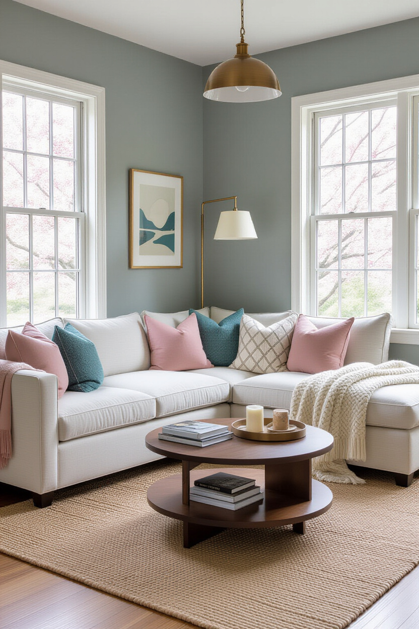 small living room decor, living room furniture layout, small living room natural colors, living room wall light fixtures, living room decor with lights