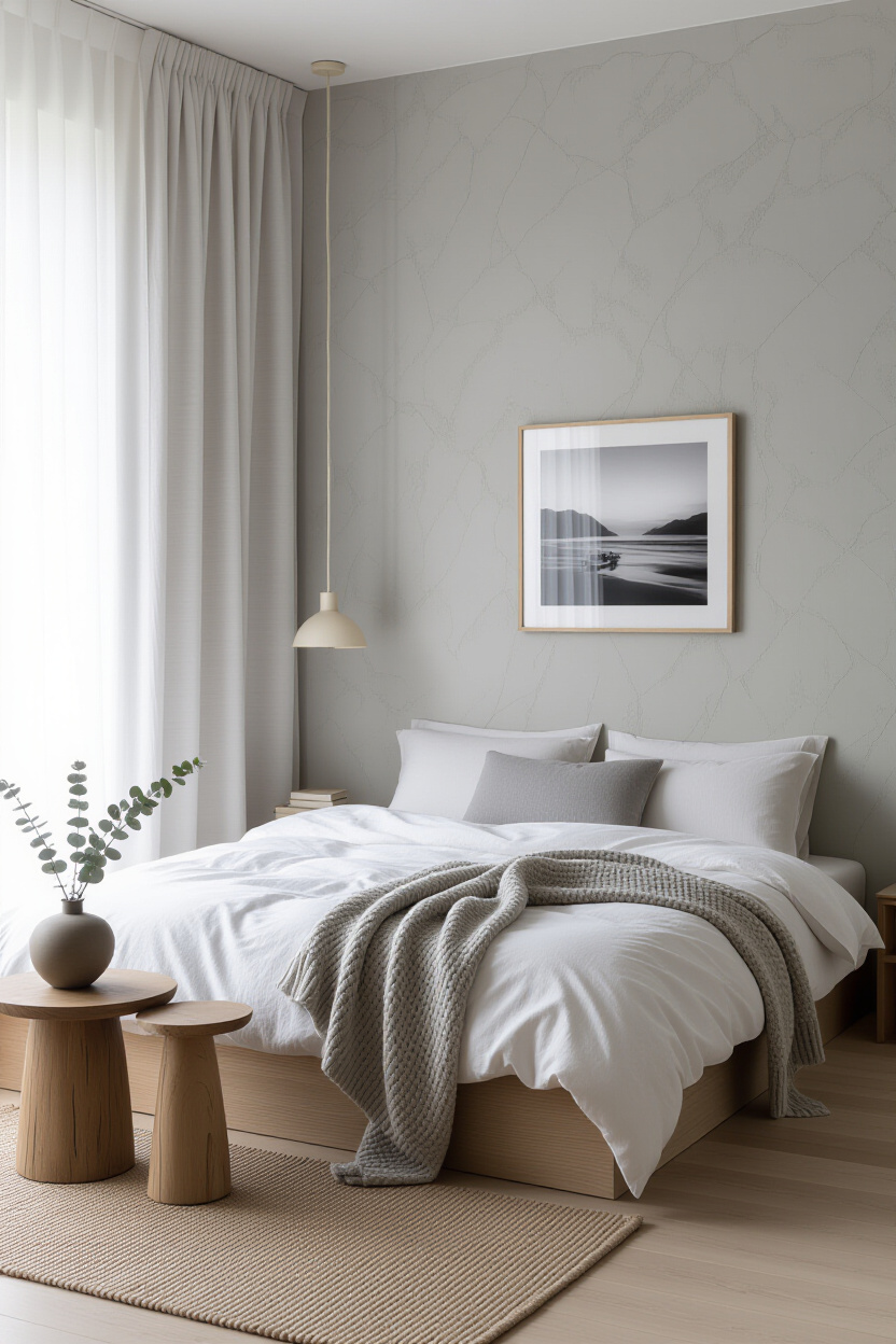 minimalist bedroom, minimalist room, korean room minimalist, warm minimalist bedroom, minimalist bed