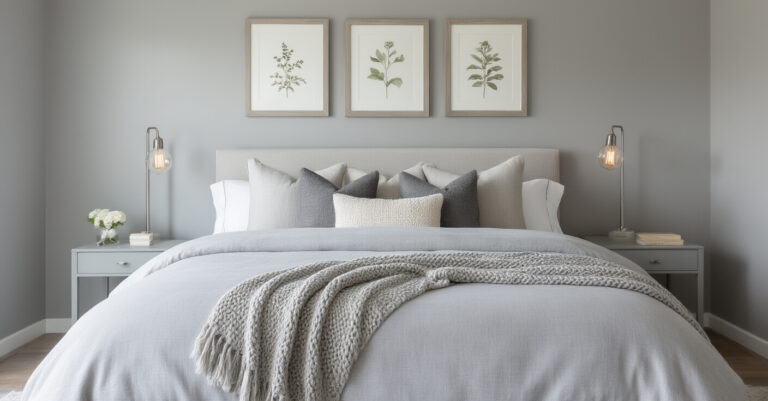 grey bedroom, grey bedroom decor, gray bedroom, bedroom, grey bedroom colors