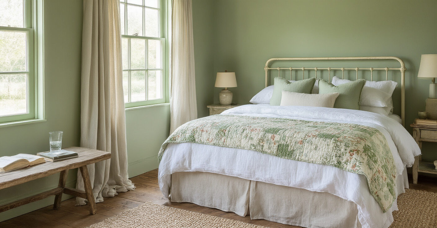 sage green bedroom, sage green walls, bedroom green, green bedroom decor, sage bedroom
