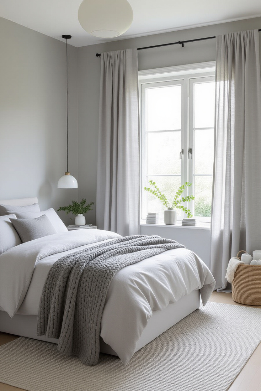 modern grey bedroom, grey bedroom decor, cool grey bedroom ideas, grey bedroom theme, grey and lavender bedroom ideas