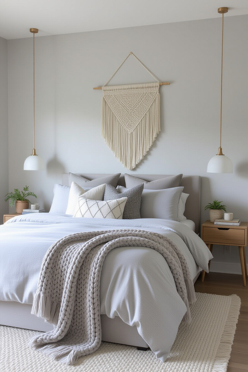 grey bedroom decor, gray bedroom, grey and silver bedroom, grey wall aesthetic, best bedroom colors