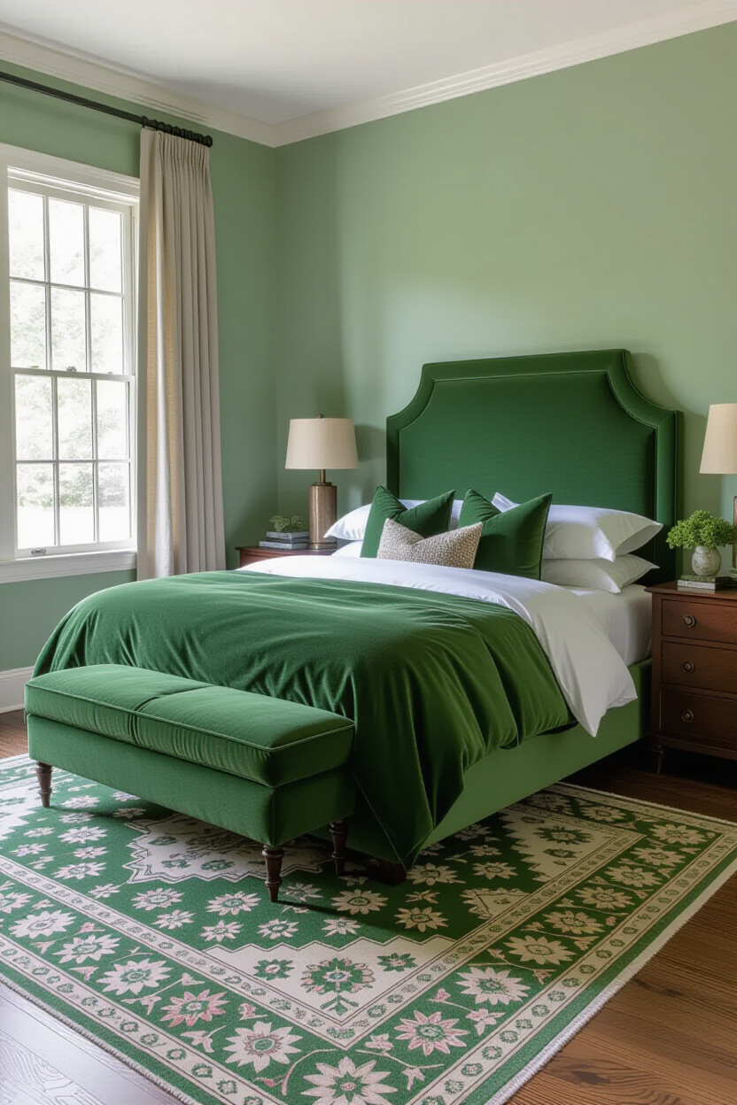 sage green walls, sage green bedroom, sage green and white bedroom, light sage green bedroom ideas, sage green curtains