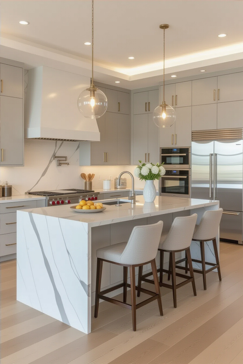 simple kitchen design, kitchen cabinetry design, big modern kitchen design, modern kitchen cabinets, latest kitchen ideas interior design