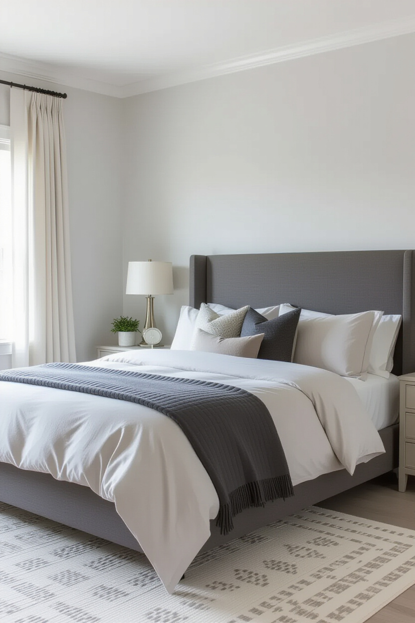 grey bedroom, grey bedroom colors, grey room aesthetic ideas, grey room furniture, cool grey bedroom ideas