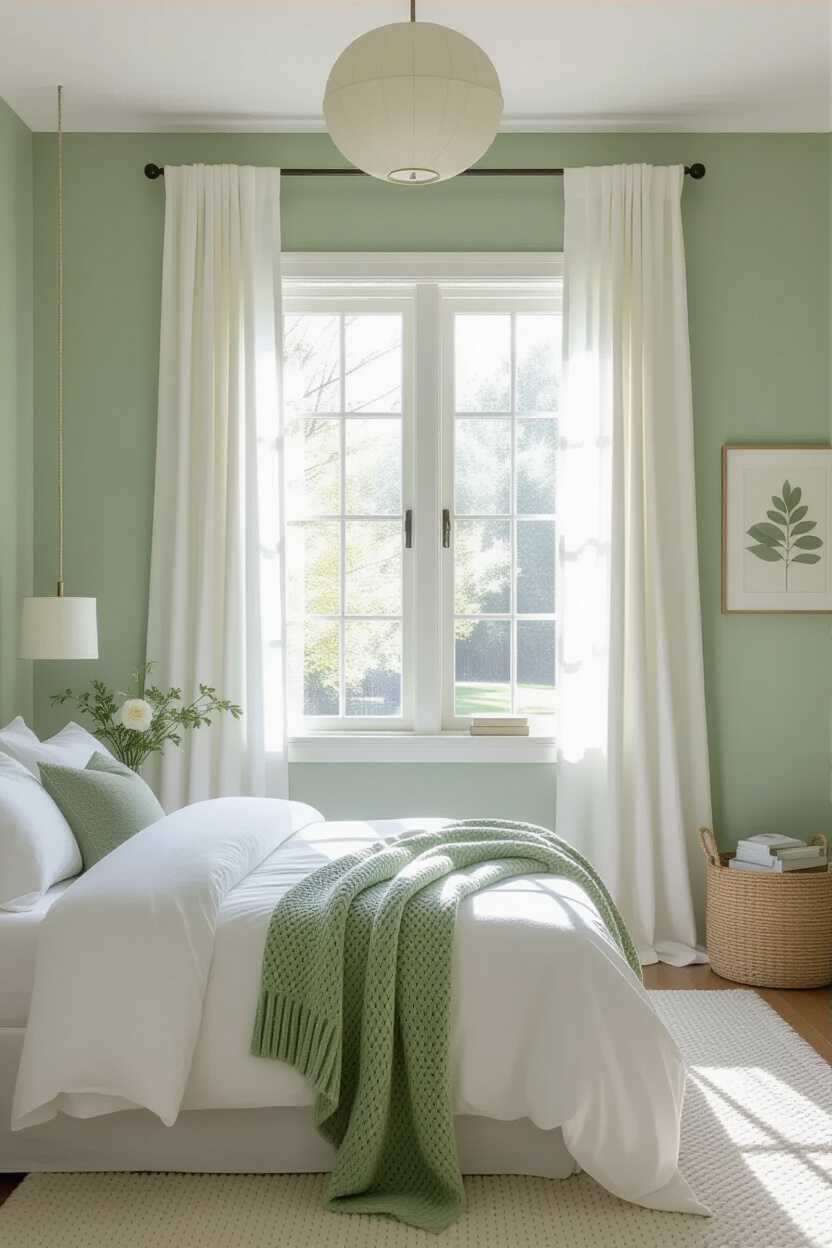 sage green bedroom, green bedroom decor, sage green paint bedroom, master bedrooms decor sage green, mint green furniture bedroom