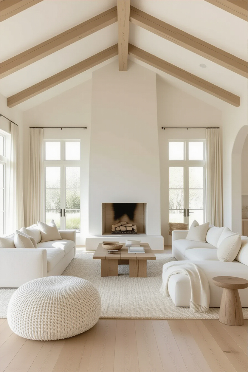 living room inspiration, organic luxury living room, simple natural living room, cozy green living room, modern farmhouse dining room