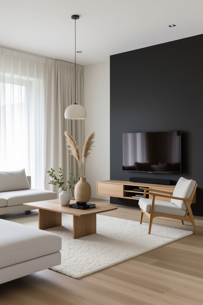 japandi design, japandi house, cozy japandi interiors, japandi interiors with color, japandi dining lighting