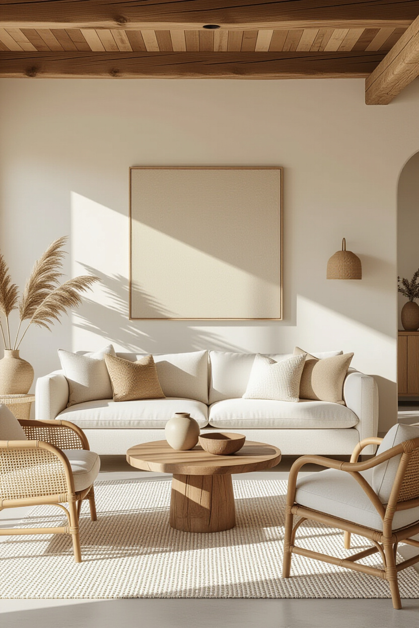 organic living room, modern rustic living room, modern rustic living room design, simple natural living room, natural organic living room
