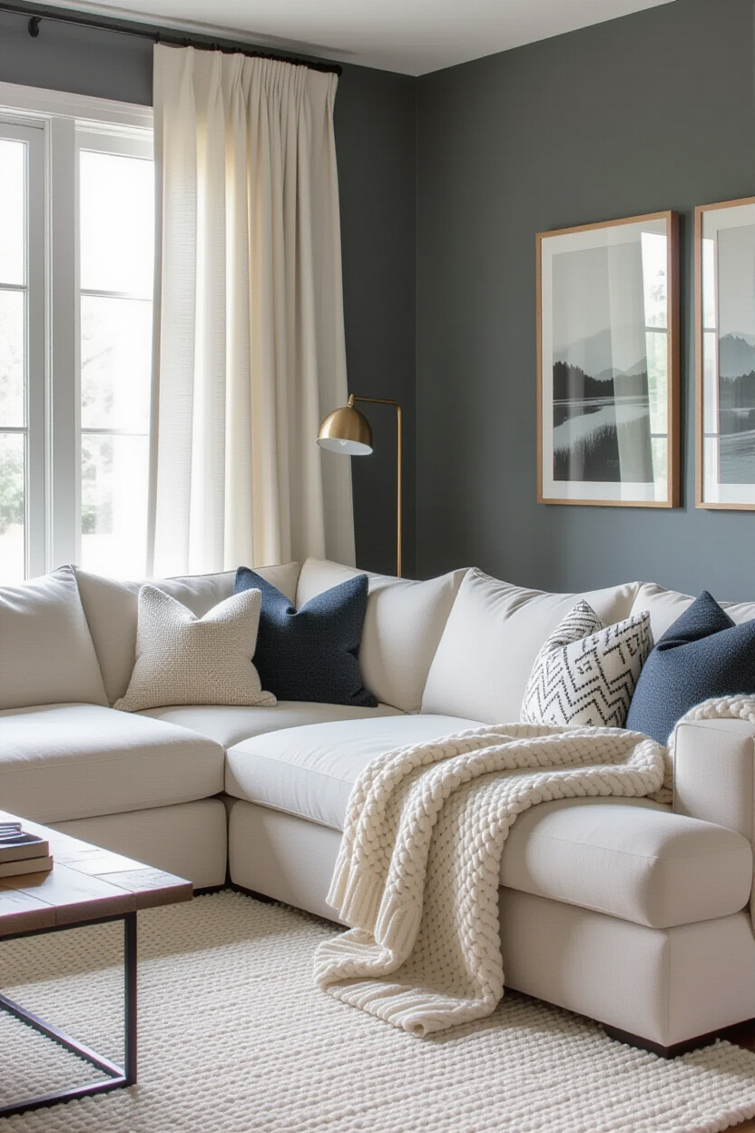 small living room, cozy living room with carpet, neutral living room, cozy living room wall, 3 piece couch set living rooms