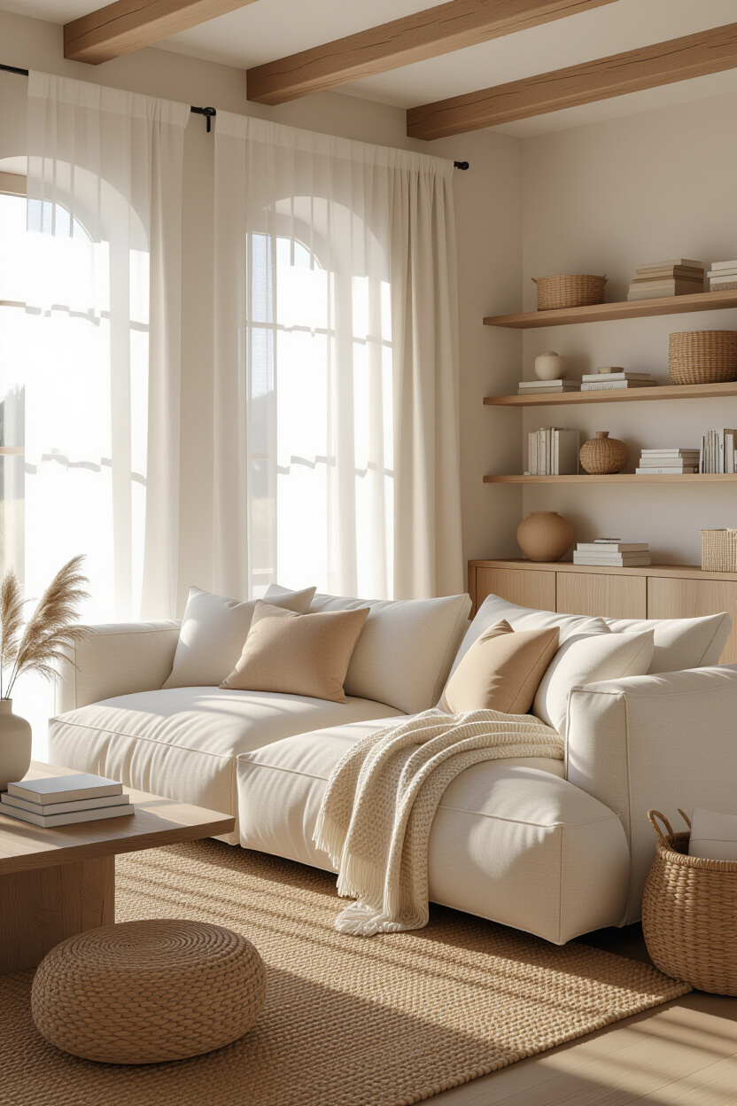 Drift Away: The Ultimate Cozy Cloud Couch Living Room Design
