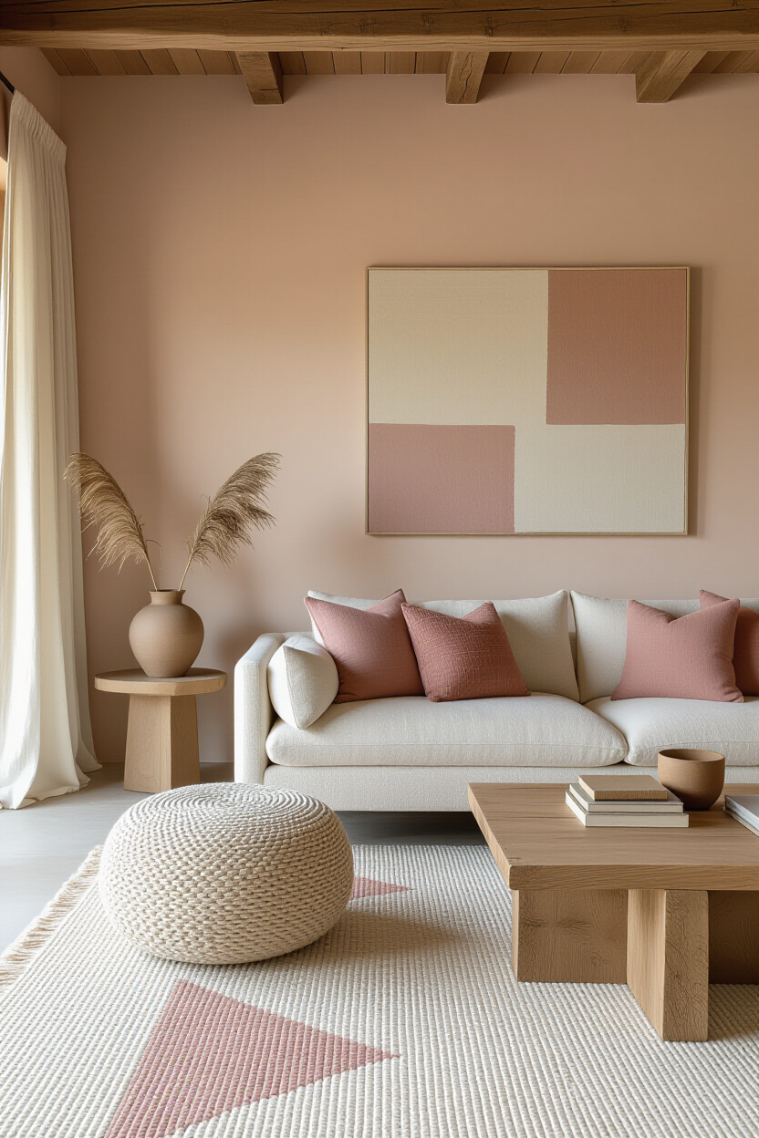 organic modern living room, living room inspiration, comfy modern home, modern farmhouse living room ideas, earth tones living room