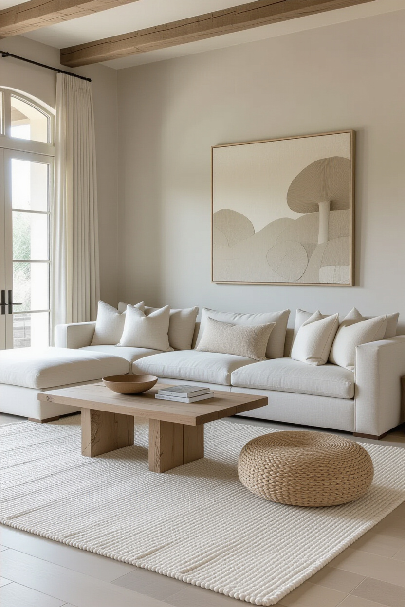 organic modern living room, modern rustic living room, modern spanish living room, organic modern small living room, vintage organic living room