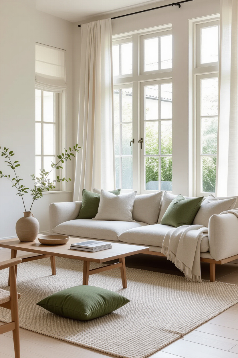 japandi interior design, japandi living room, rustic japandi interior, japandi home decor, japan scandinavian interior