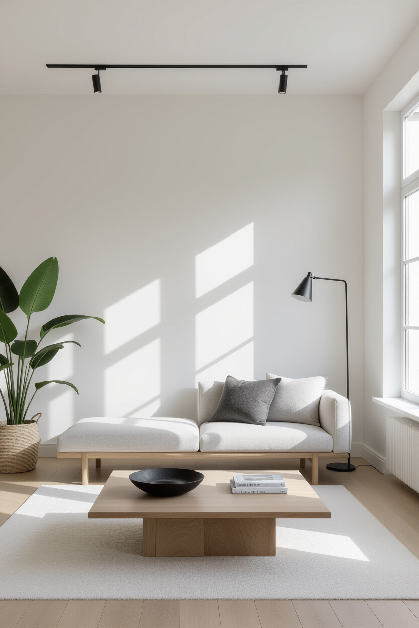 neutral living room, modern minimalist living room, minimalistic interior design living room, cozy minimalist living room, minimal living room